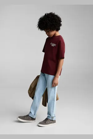 MANGO Printed cotton-blend t-shirt