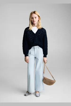 MANGO Straight-fit jeans with pleat detail