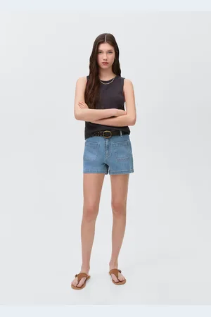 MANGO Denim shorts with pockets