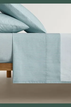 MANGO Cotton percale striped children