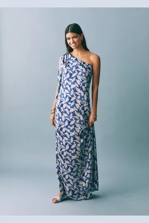 MANGO Printed asymmetrical dress