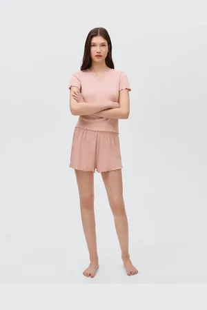 MANGO Cotton pyjama shorts pack