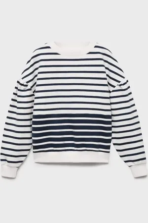 MANGO Striped print sweatshirt