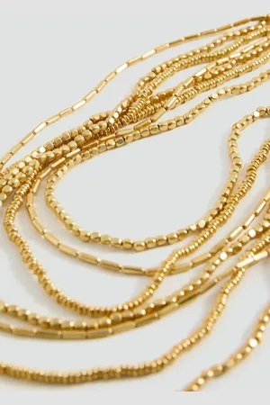 MANGO Multiple pendant necklace
