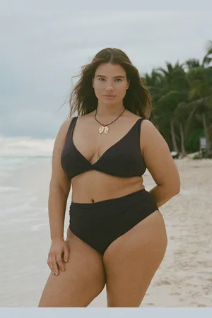 MANGO Draped bikini top
