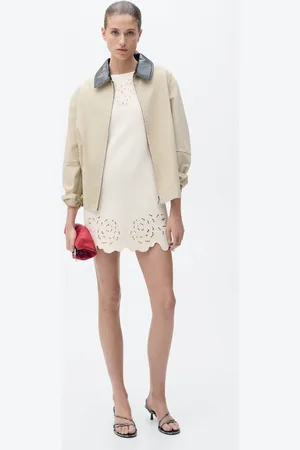 MANGO Knitted dress openwork details