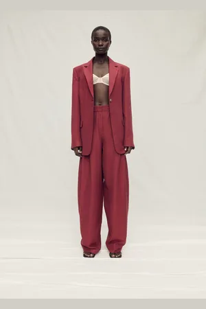 MANGO Linen-blend suit jacket