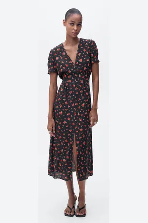 MANGO Midi floral dress