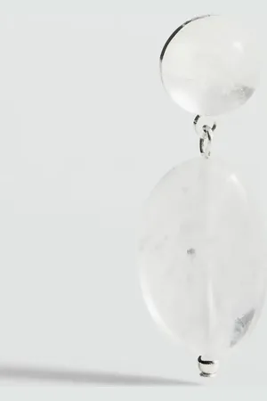 MANGO Stone pendant earrings