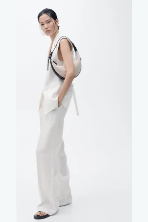 MANGO Linen suit waistcoat