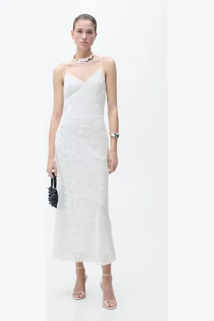 MANGO Devoré floral dress