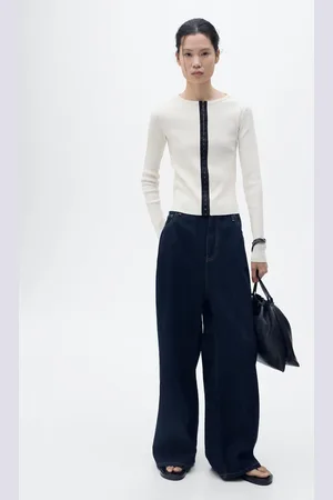 MANGO Cotton cardigan with contrasting closure