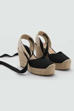 MANGO Lace-up espadrilles