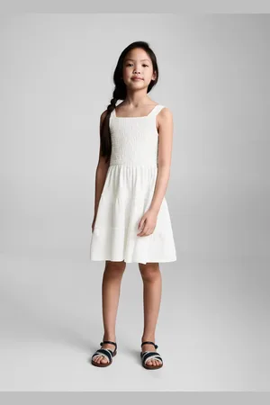 MANGO Cotton honeycomb dress