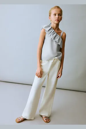 MANGO Ruffle asymmetric blouse