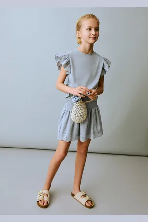 MANGO Frills embroidered t-shirt