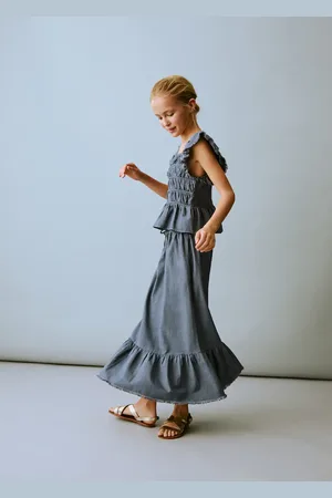 MANGO Ruched blouse with ruffles