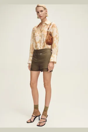 MANGO Floral shirt with multi-position closure