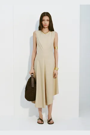 MANGO Leather sandals with cross strap