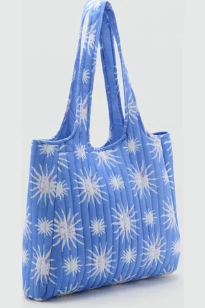 MANGO Printed tote bag