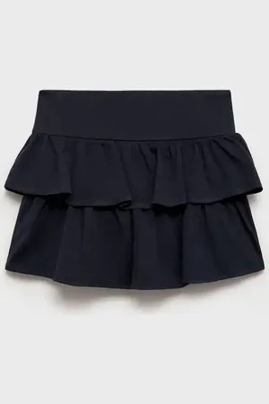 MANGO Ruffled trouser skirt