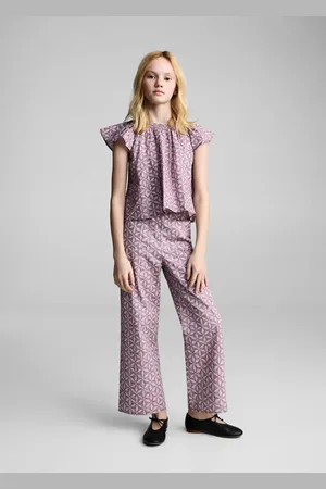 MANGO Printed cotton blouse