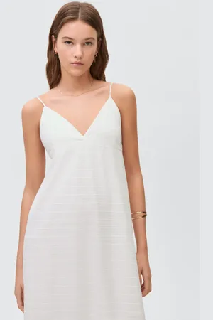 MANGO Long textured dress