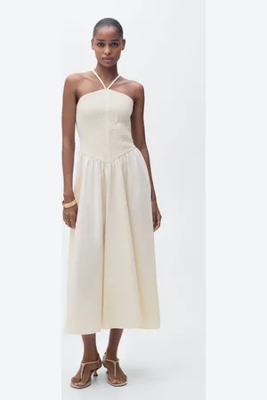 MANGO Combined halter-neck dress