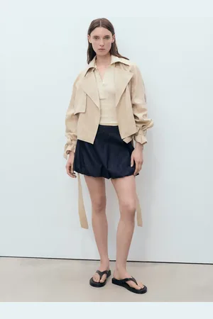 MANGO Balloon denim skirt