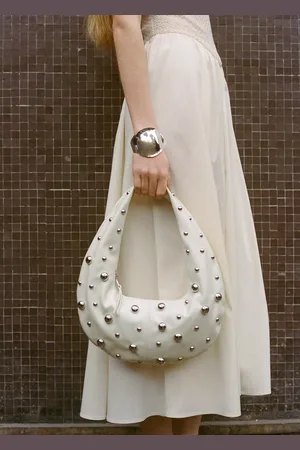 MANGO Studded shoulder bag