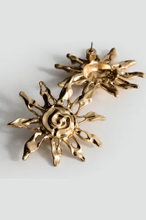 MANGO Sun design earrings