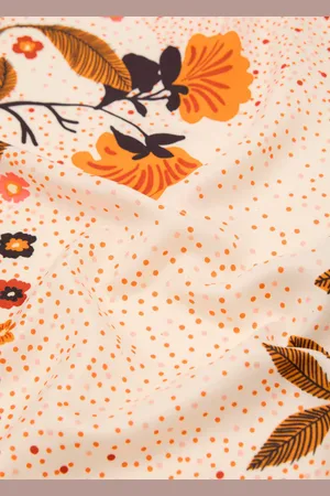 MANGO Floral-print scarf
