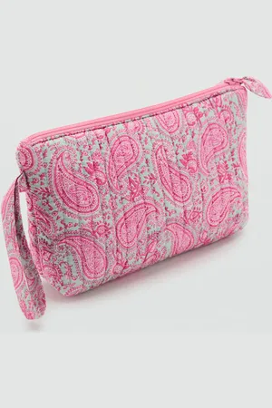 MANGO Quilted printed toiletry bag