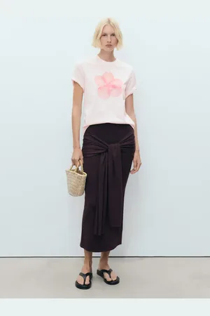MANGO Floral print T-shirt