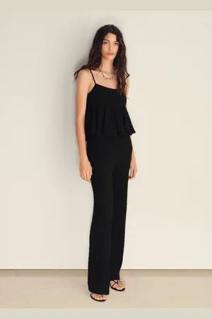 MANGO Textured trousers