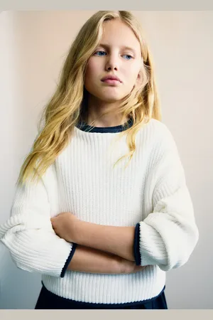 MANGO Knitted ribbed sweater