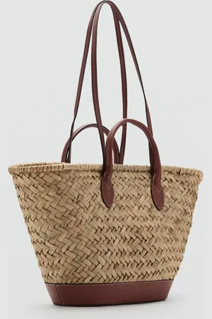 MANGO Large double-handle natural fibre basket