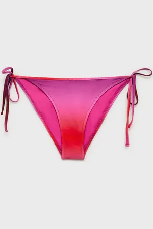 MANGO Gradient bikini bottom with shiny finish