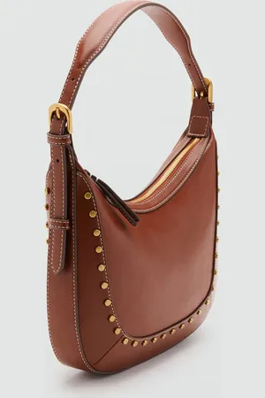 MANGO Small studded shoulder bag