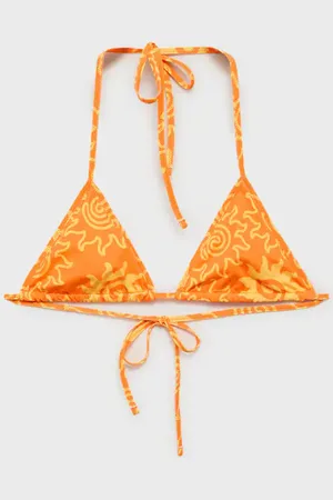 MANGO Printed bikini top