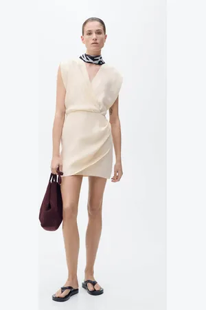 MANGO Lyocell wrap dress