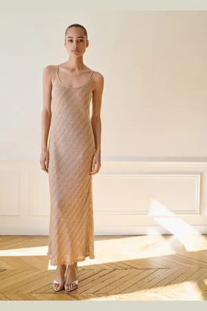 MANGO Scoop-back sequin dress