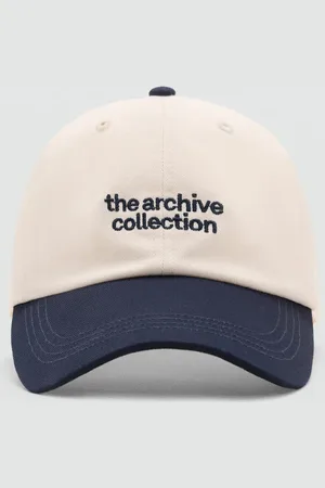 MANGO Embroidered message cap