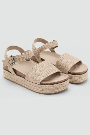 MANGO Braided jute sandals