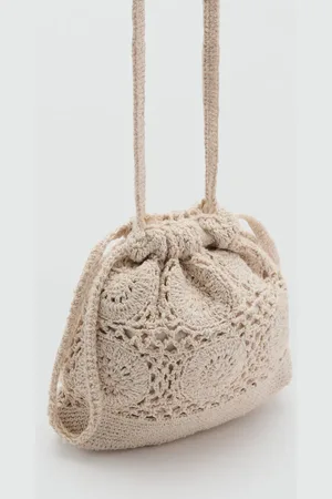 MANGO Bucket crochet bag