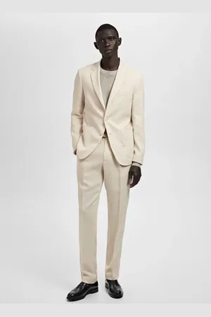 MANGO Salerno 100% linen slim fit suit blazer