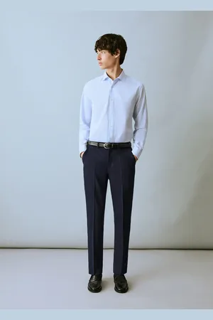 MANGO Pique suit trousers