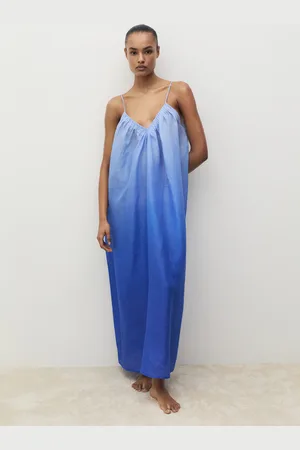 MANGO Ramie nightdress with degraded effect