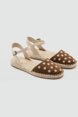 MANGO Floral espadrilles