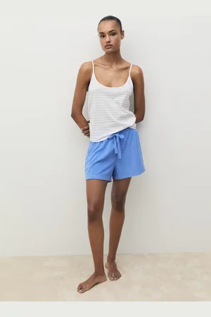 MANGO Striped cotton pyjama top